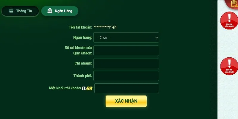 Cụ thể các bước giao dịch